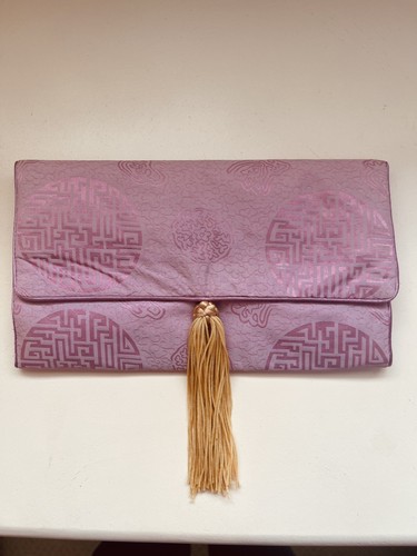 Pink silk jewelry - silk, opens