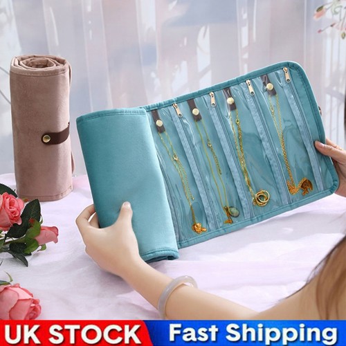 Velvet jewelry organizer roll - organizer,