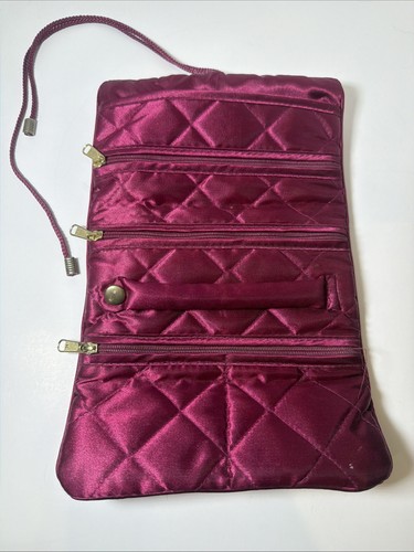 Purple satin travel - satin, jewelry
