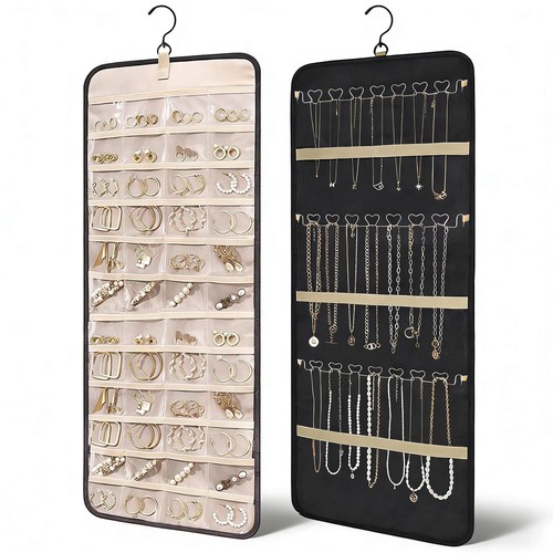 Hanging jewelry organizer dual - jewelry,