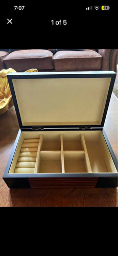 Wood jewelry box organizer - jewelry,