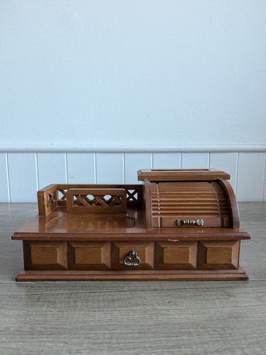 Vintage wooden roll top - vintage,