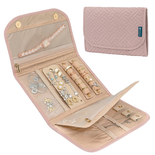 Travel jewelry organizer roll - organizer,